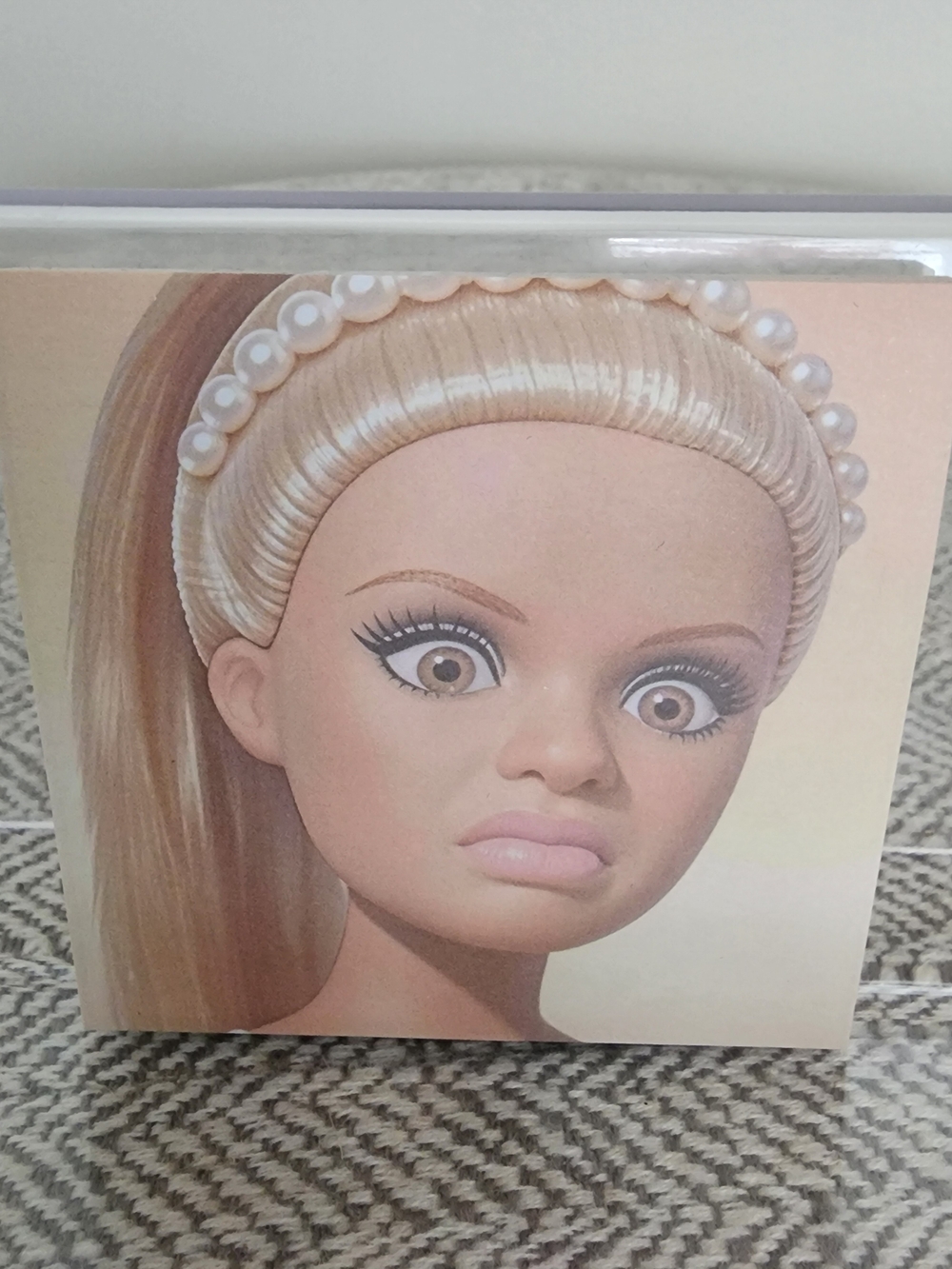 Viral Barbie Meme Face Post-it Sticky Notes, Blonde